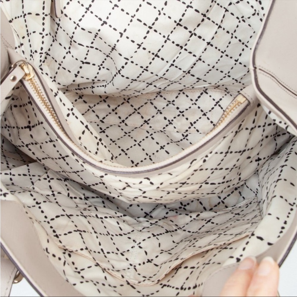 Kate Spade Cove Street Airel Leather Tote Handbag | Stone Cream - Picture 6 of 8